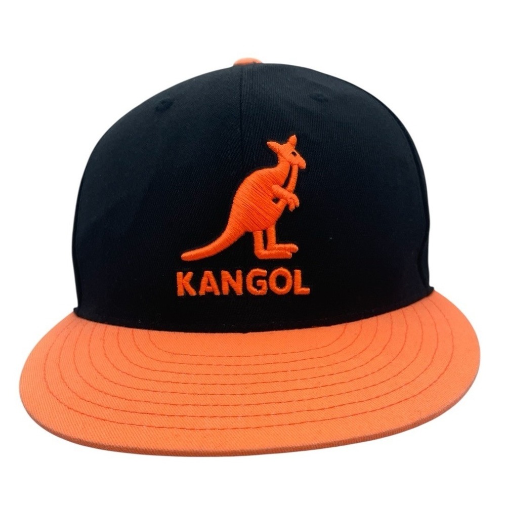 Kangol Hat Cap‎ Fitted 67/8-71/4 Fit Orange/Black NW/OTs